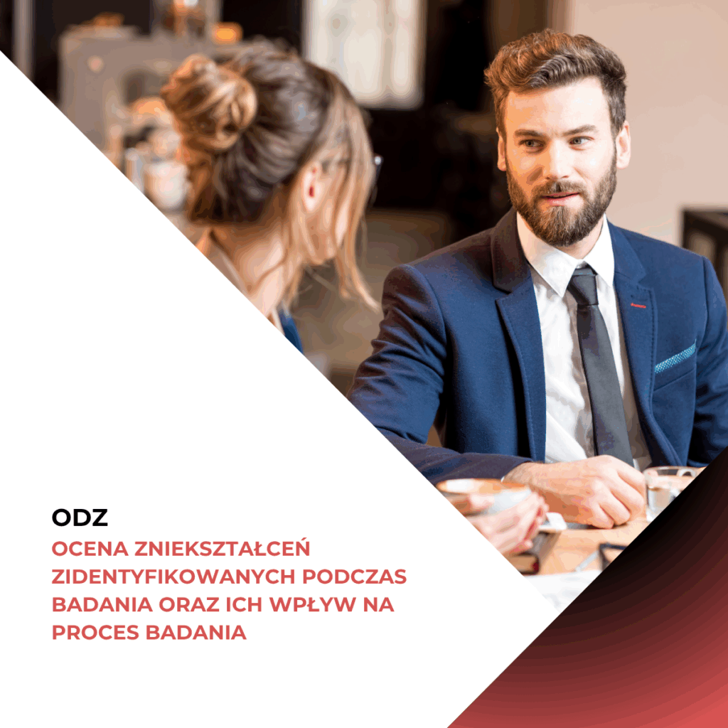 ocena zniekształceń podczas badania sprawozdania finansowego